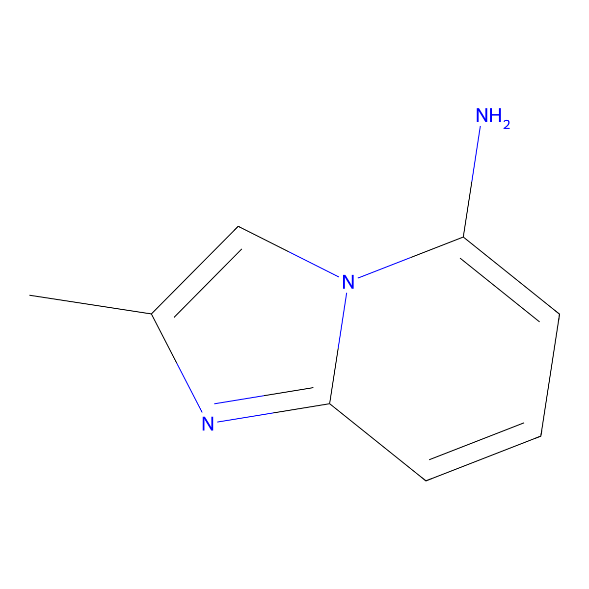 2-Methylimidazo[1,2-a]pyridin-5-amine molecular structure, CAS 5918-81-0