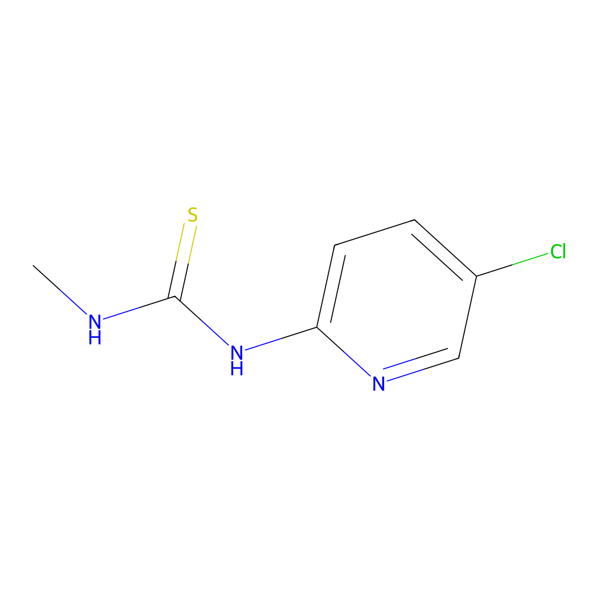 N-(5-Chloropyridin-2-yl)-N'-methylthiourea molecular structure, CAS 59180-93-7