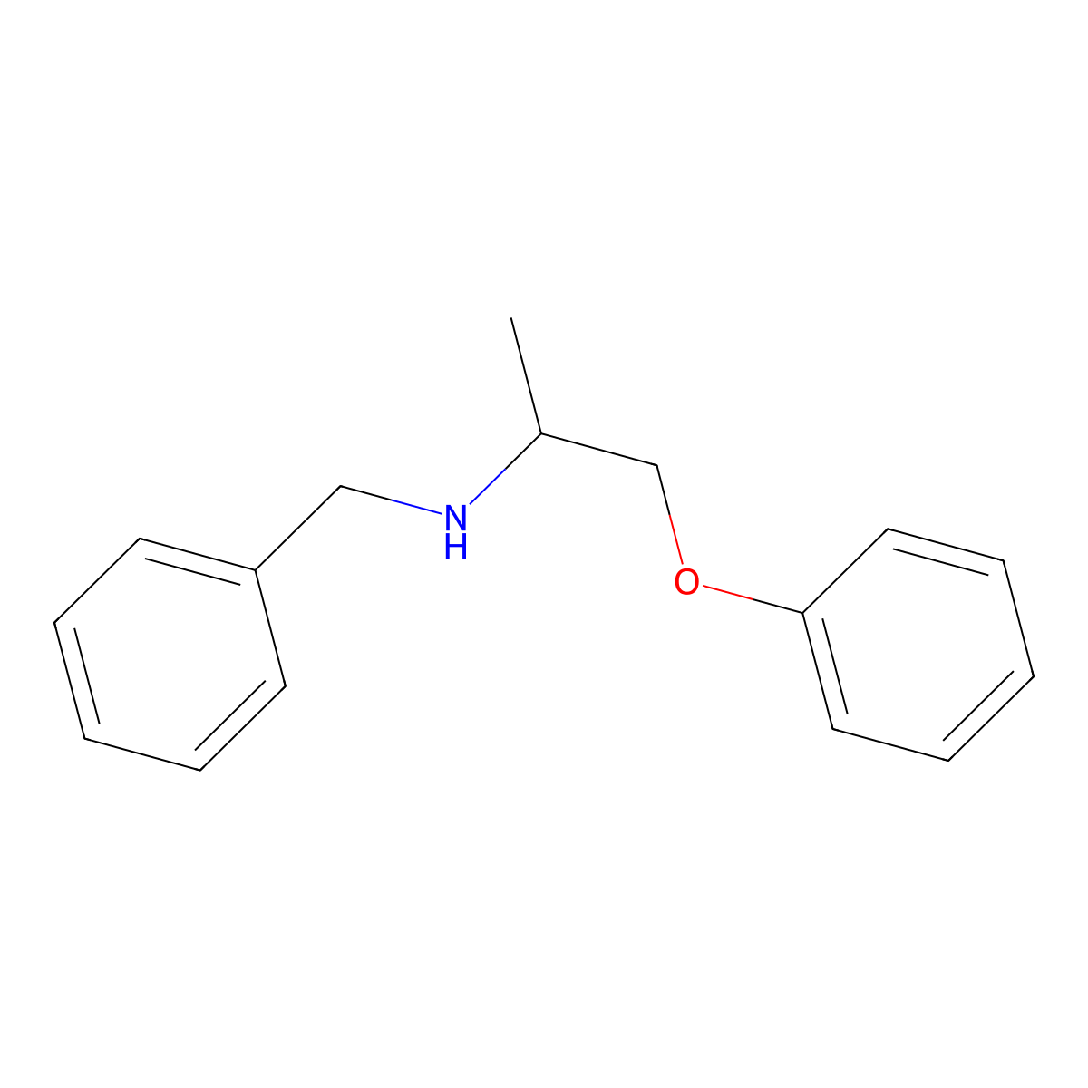 N-Benzyl-1-phenoxypropan-2-amine molecular structure, CAS 59182-23-9