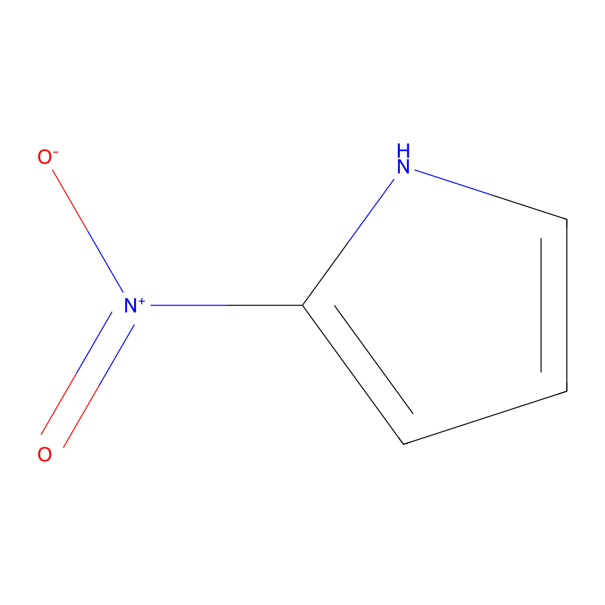 2-Nitropyrrole molecular structure, CAS 5919-26-6