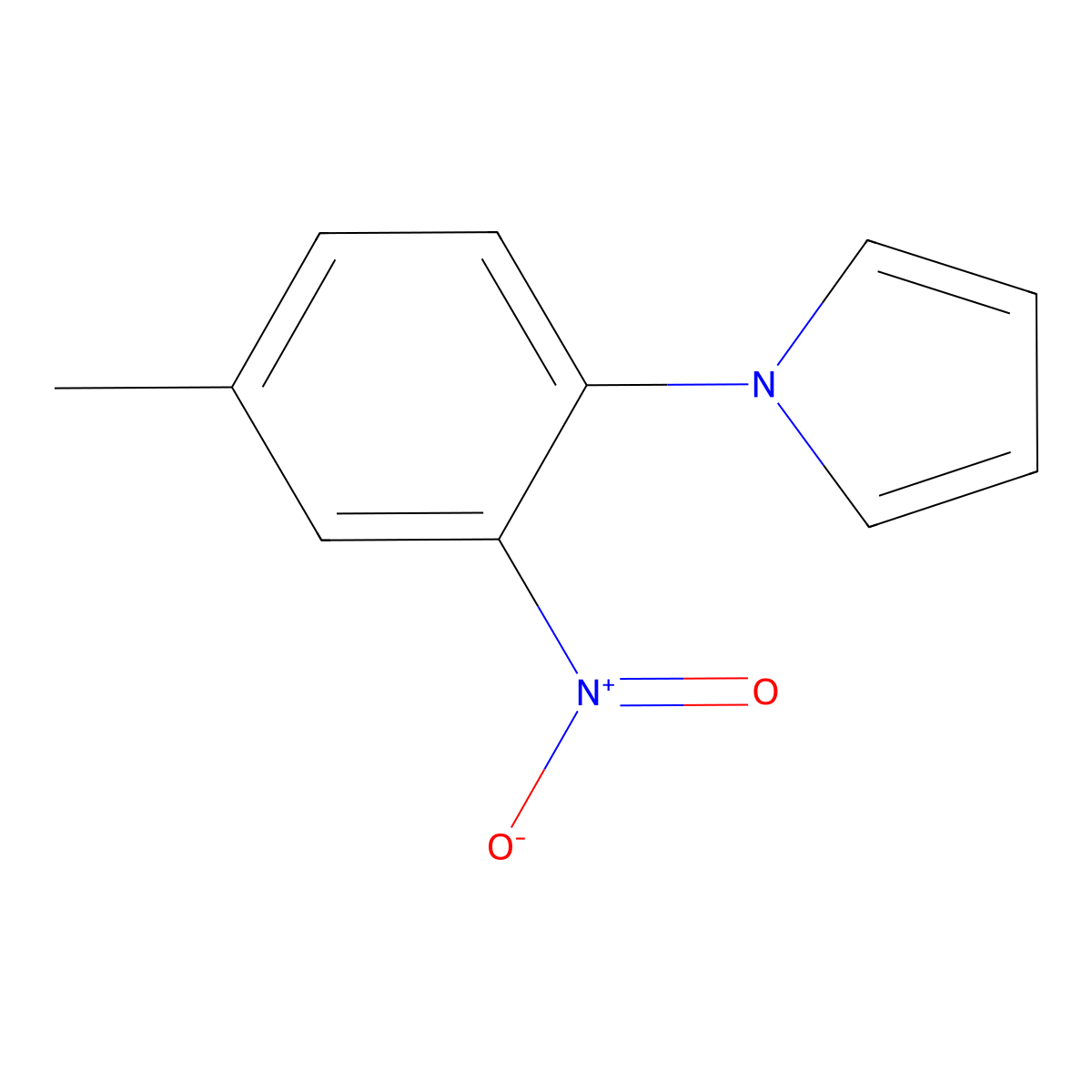 1-(4-methyl-2-nitrophenyl)-1H-pyrrole molecular structure, CAS 59194-20-6