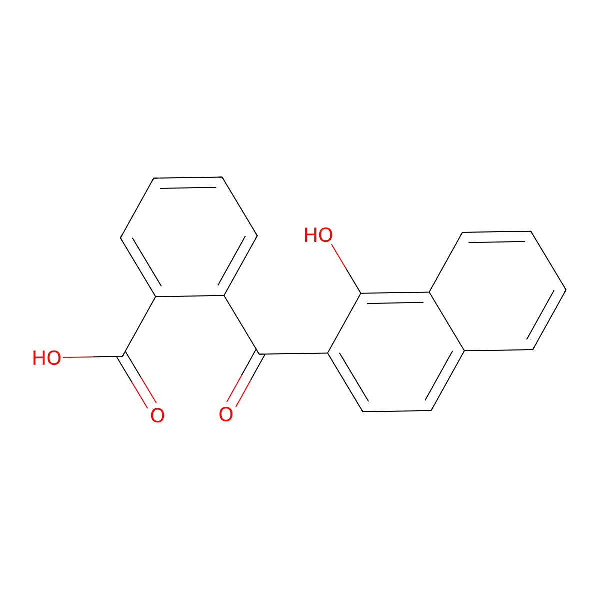 2-(1-Hydroxynaphthalene-2-carbonyl)benzoic acid molecular structure, CAS 59198-77-5
