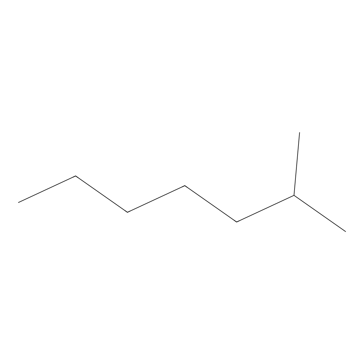 2-Methylheptane molecular structure, CAS 592-27-8