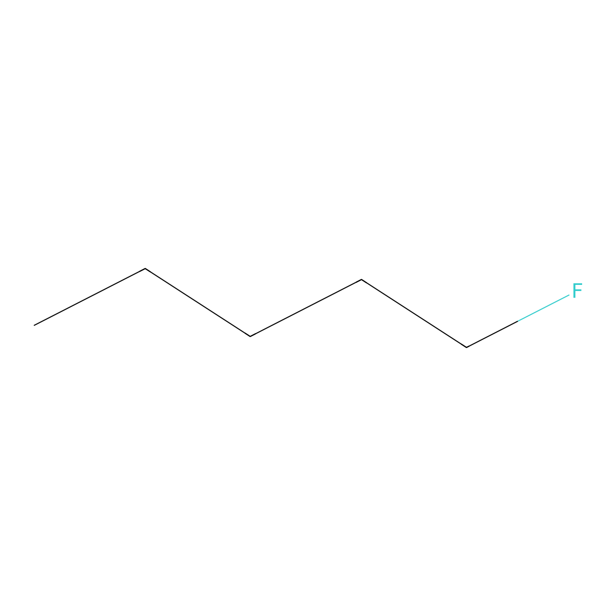 1-Fluoropentane molecular structure, CAS 592-50-7