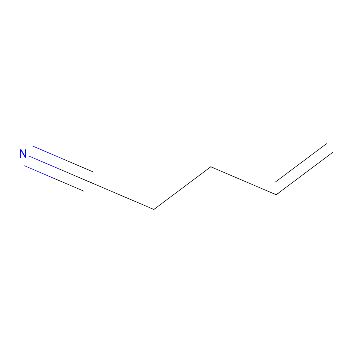 4-Pentenenitrile molecular structure, CAS 592-51-8