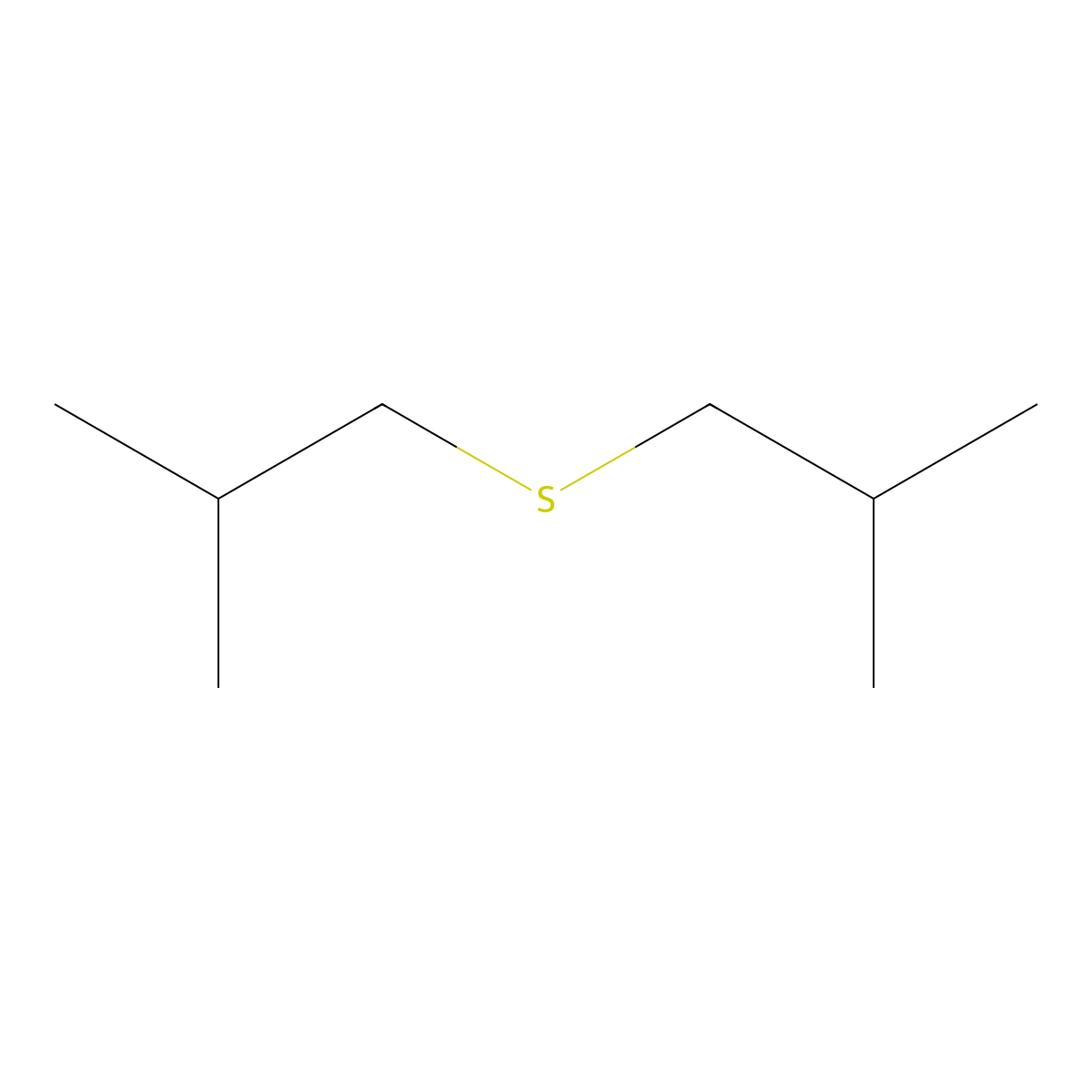 Isobutyl Sulfide molecular structure, CAS 592-65-4