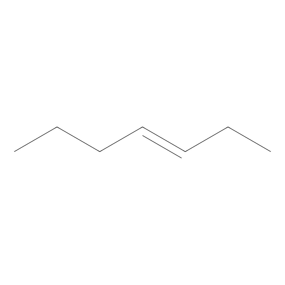 3-Heptene molecular structure, CAS 592-78-9
