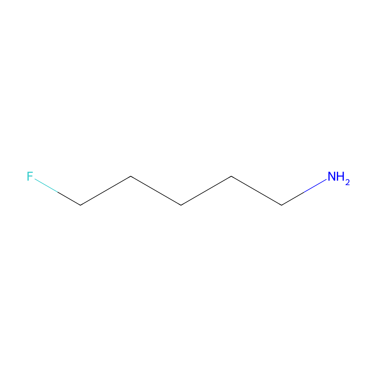 5-Fluoropentan-1-amine molecular structure, CAS 592-79-0