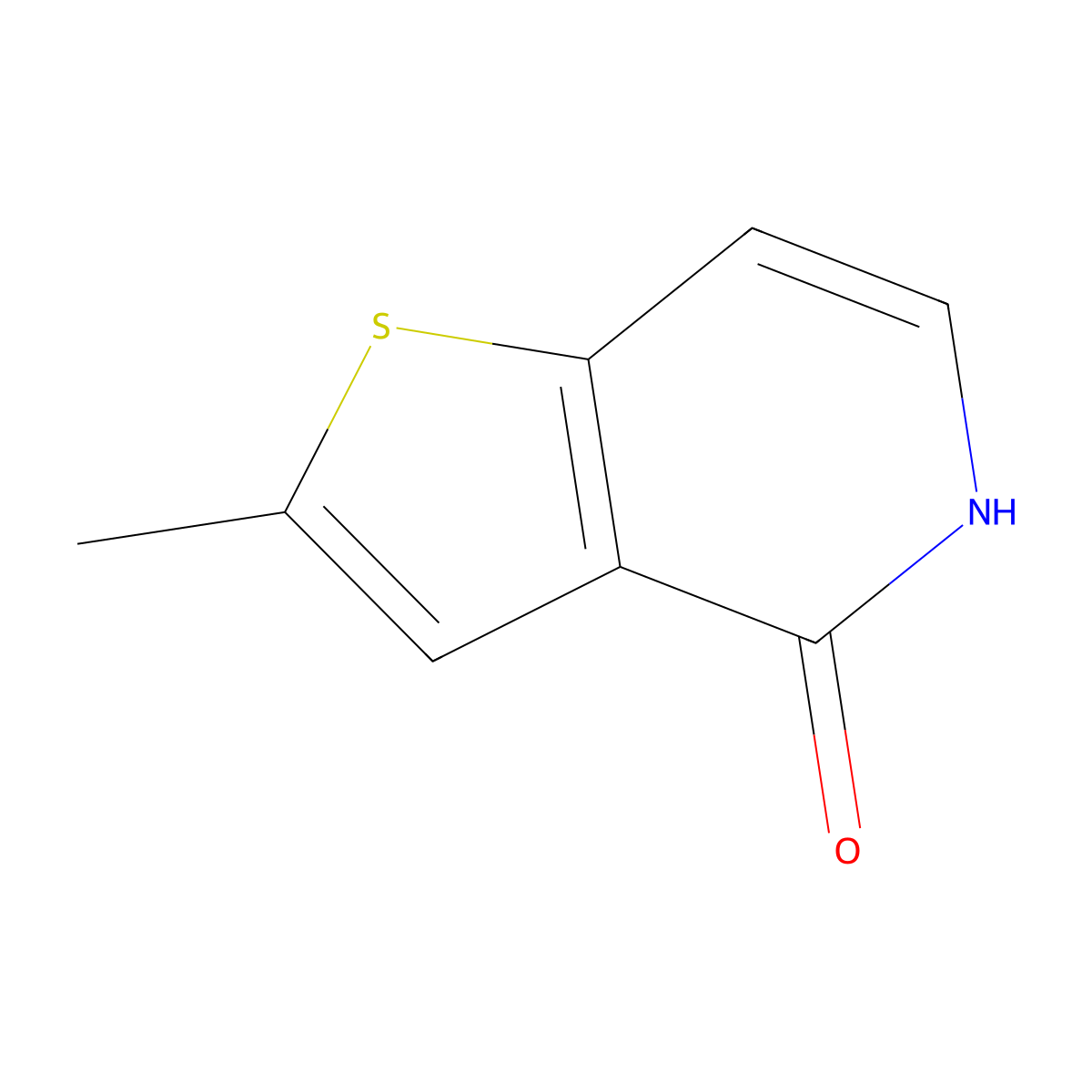2-Methylthieno[3,2-c]pyridin-4(5H)-one molecular structure, CAS 59207-23-7