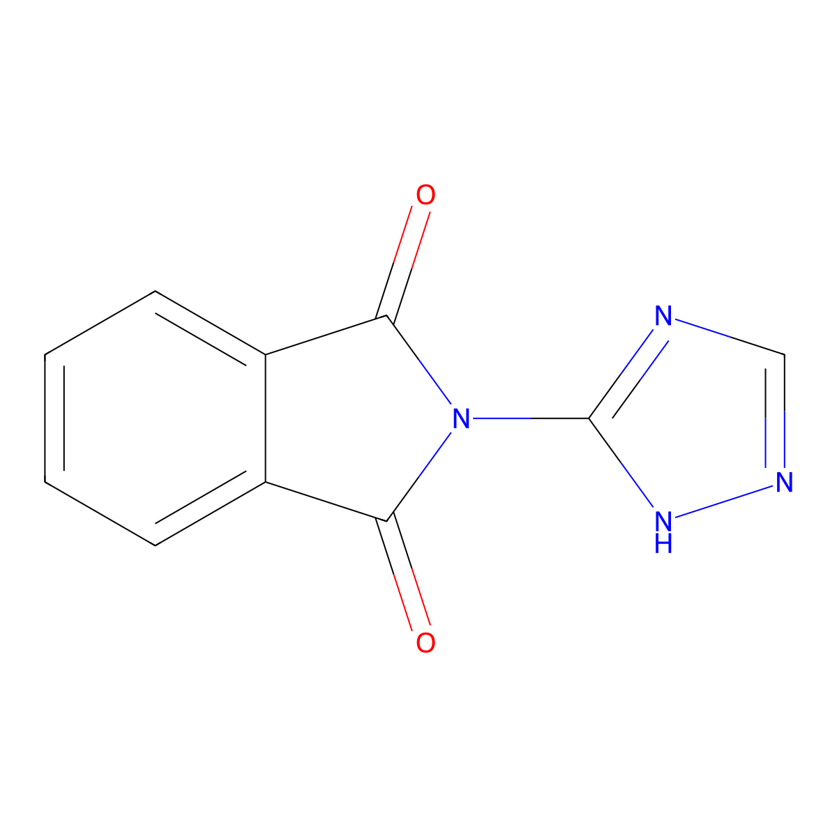 2-(1H-1,2,4-triazol-3-yl)-1H-isoindole-1,3(2H)-dione molecular structure, CAS 59208-47-8