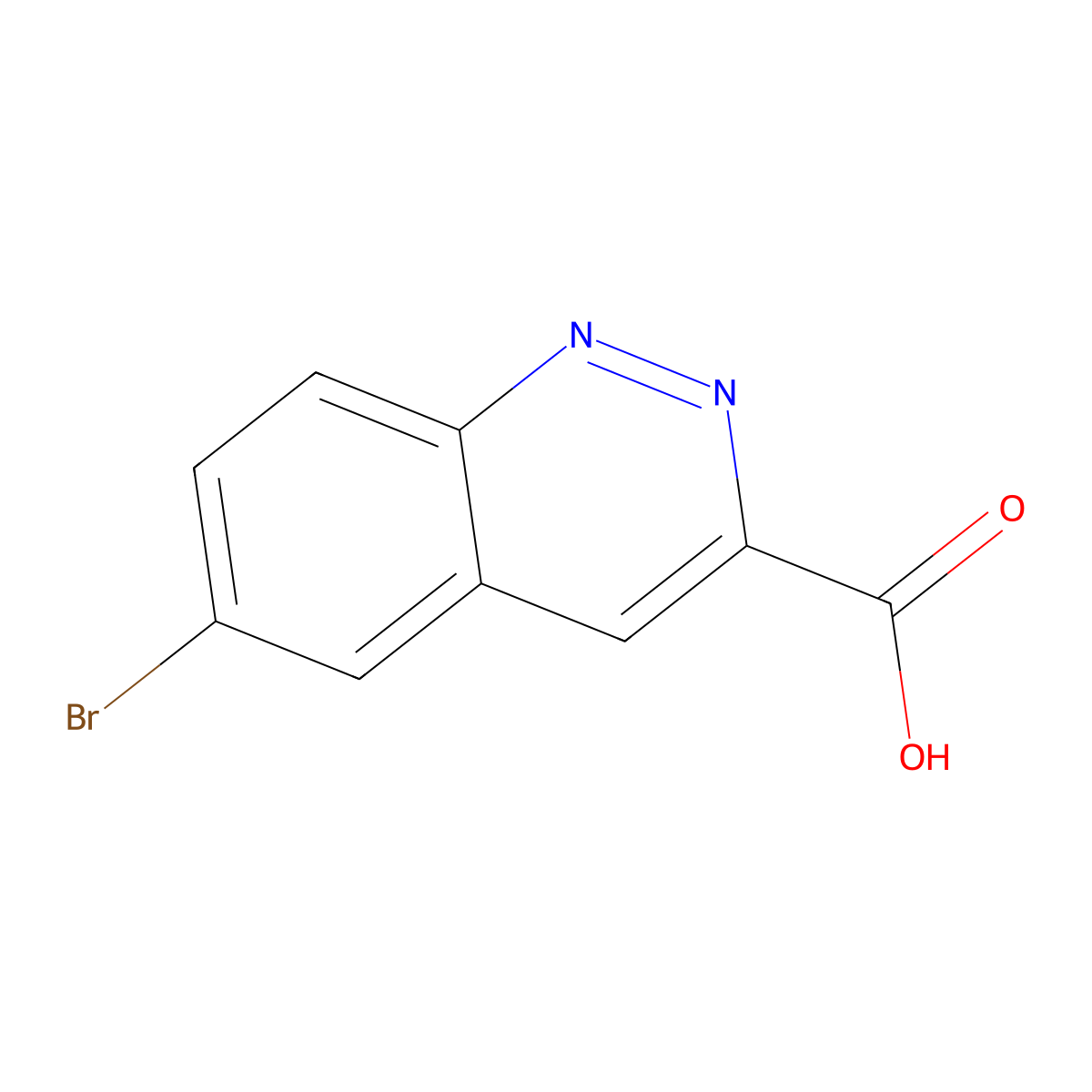 6-Bromocinnoline-3-carboxylic acid molecular structure, CAS 59208-90-1