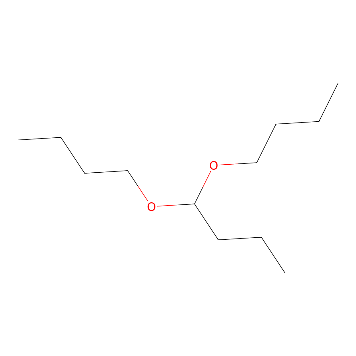 1,1-Dibutoxybutane molecular structure, CAS 5921-80-2