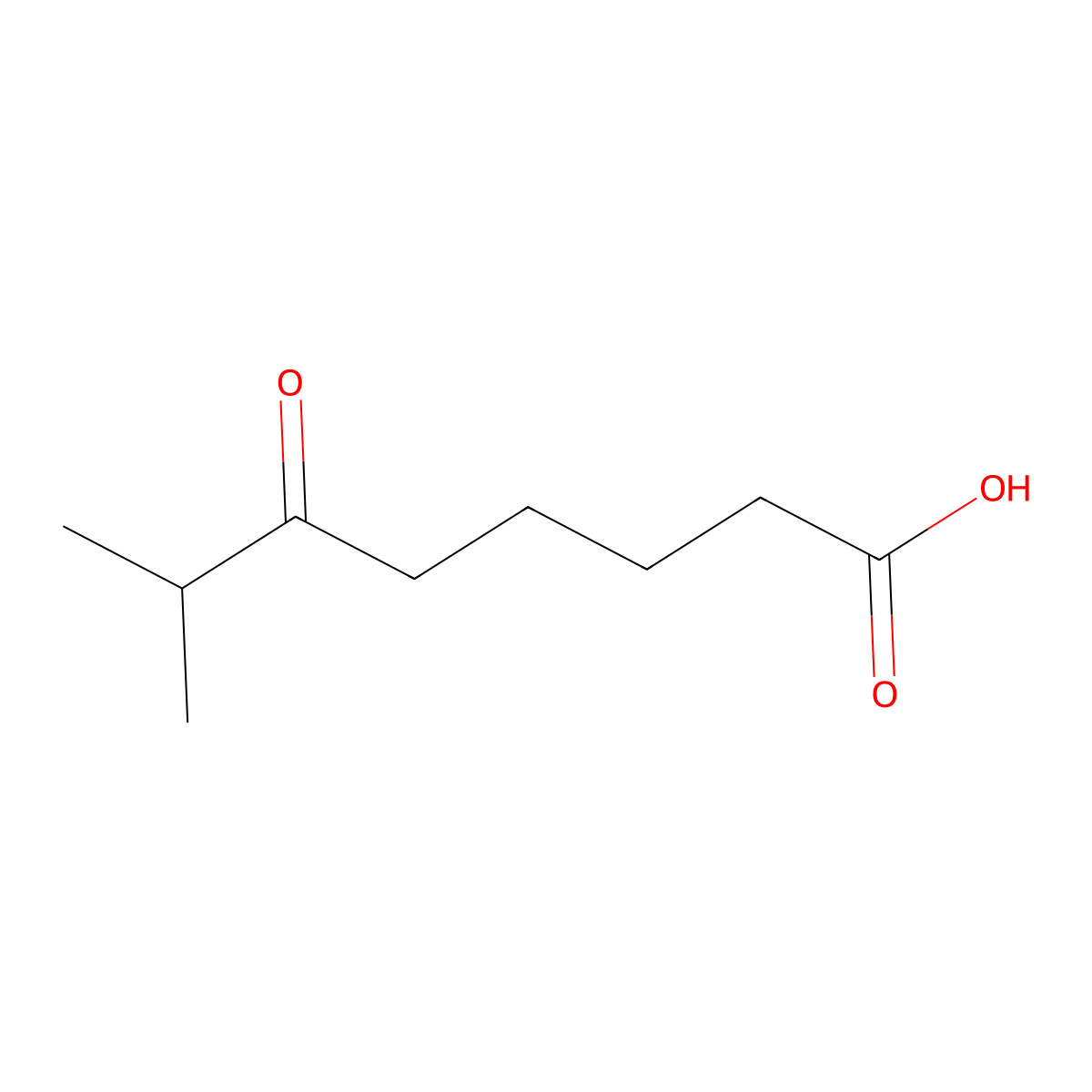 7-Methyl-6-oxooctanoic acid molecular structure, CAS 59210-01-4
