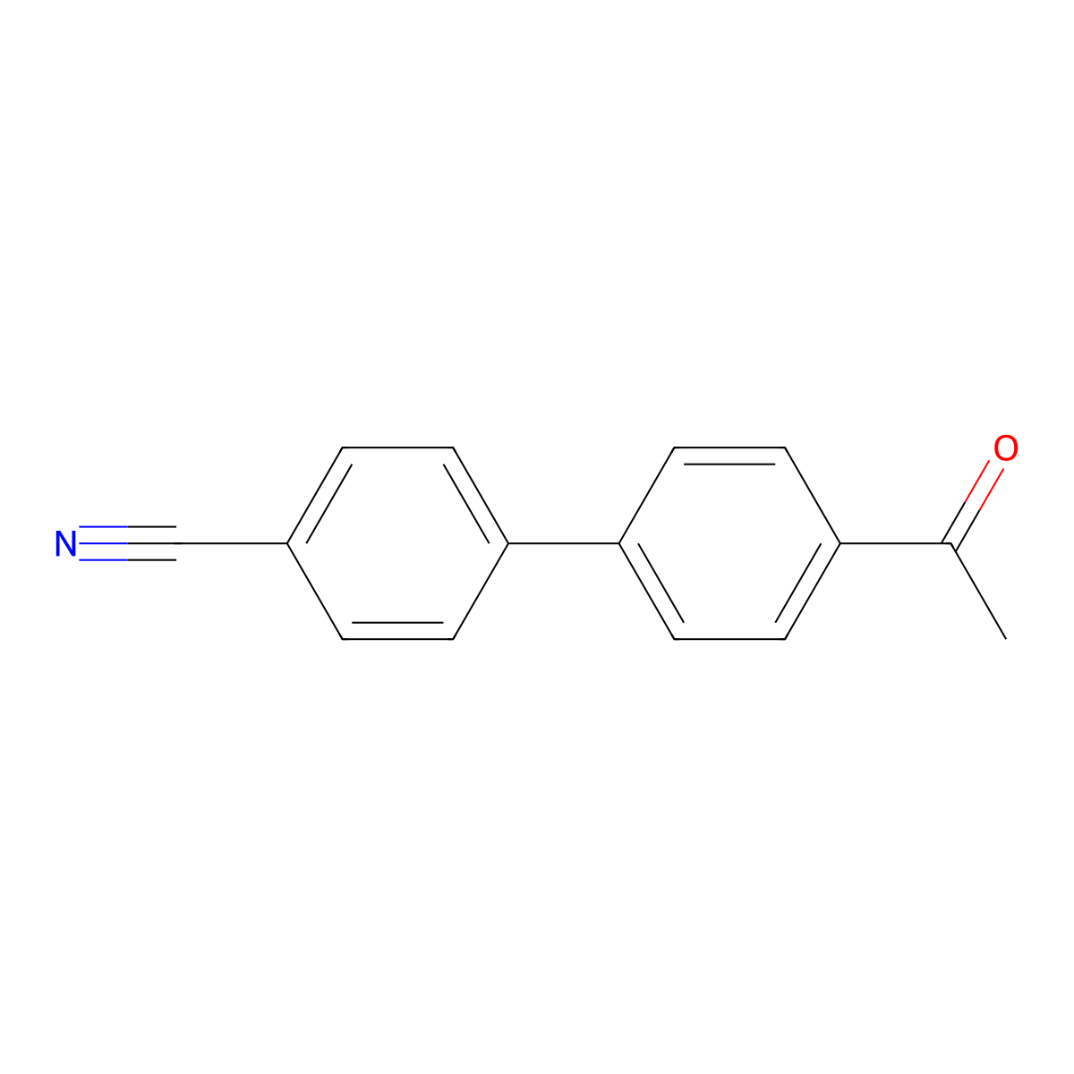 4-(4-Acetylphenyl)benzonitrile molecular structure, CAS 59211-64-2