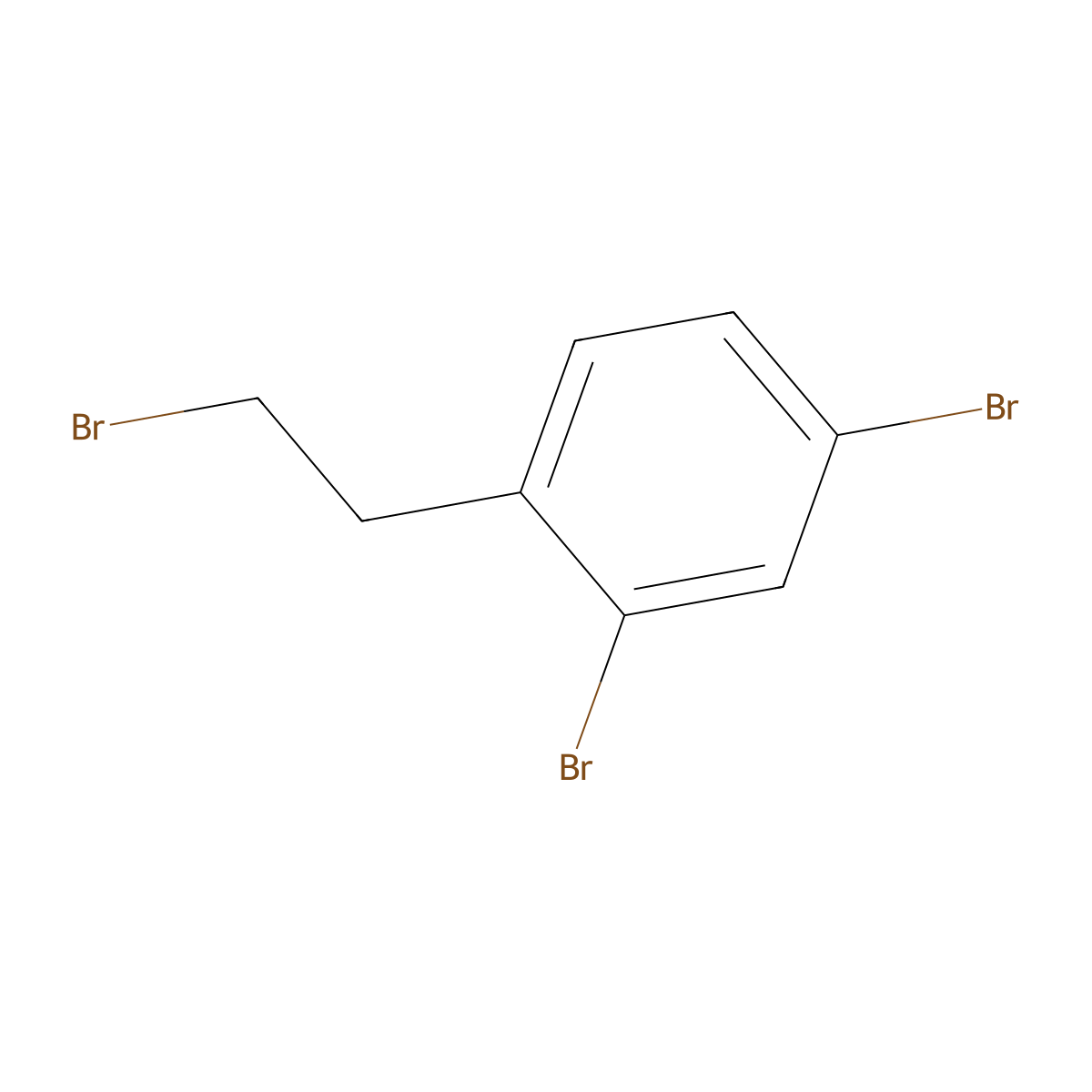 1-(2-Bromoethyl)-2,4-dibromobenzene molecular structure, CAS 59216-17-0