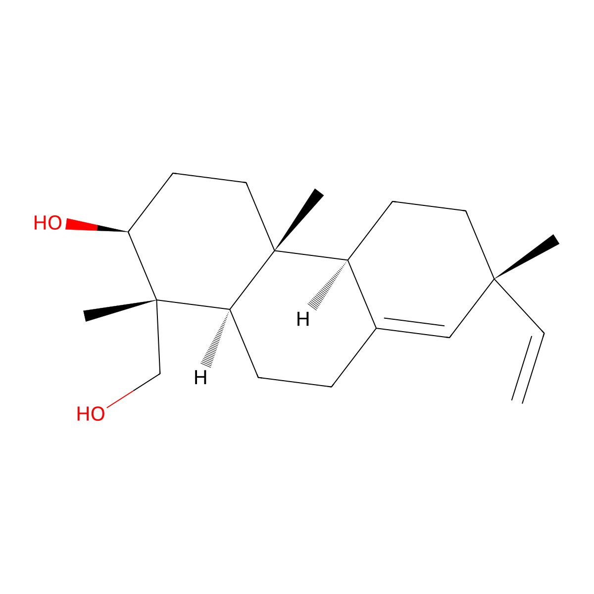 Sandaracopimaradienediol molecular structure, CAS 59219-64-6