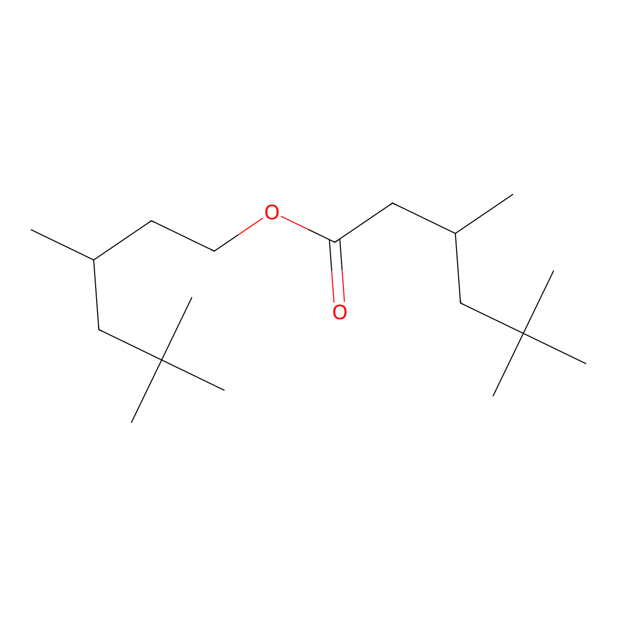Hexanoic acid, 3,5,5-trimethyl-, 3,5,5-trimethylhexyl ester molecular structure, CAS 59219-71-5
