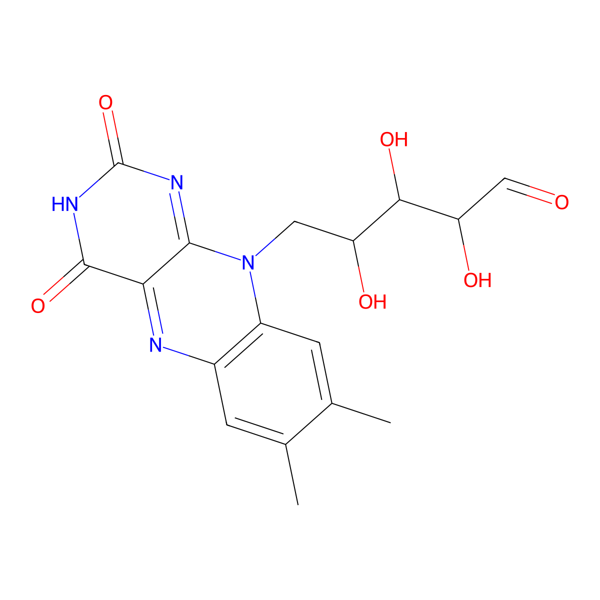 vitamin B2 aldehyde molecular structure, CAS 59224-04-3