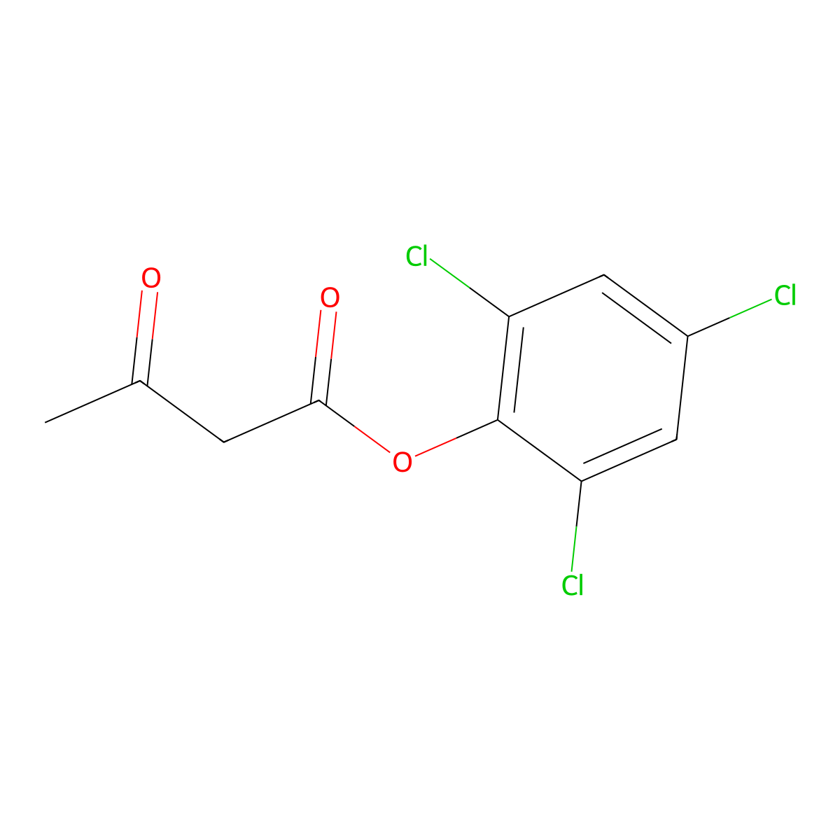 2,4,6-Trichlorophenyl acetoacetate molecular structure, CAS 59225-85-3