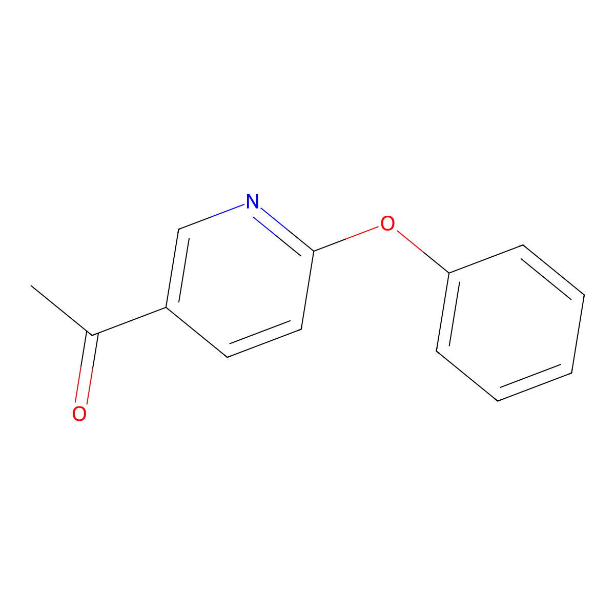 1-(6-Phenoxy-pyridin-3-yl)-ethanone molecular structure, CAS 59229-45-7