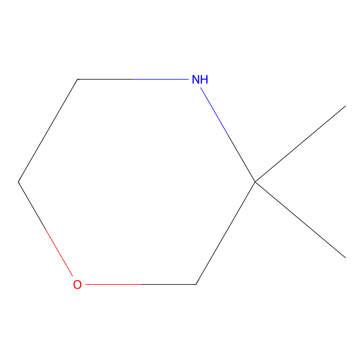 3,3-Dimethylmorpholine molecular structure, CAS 59229-63-9
