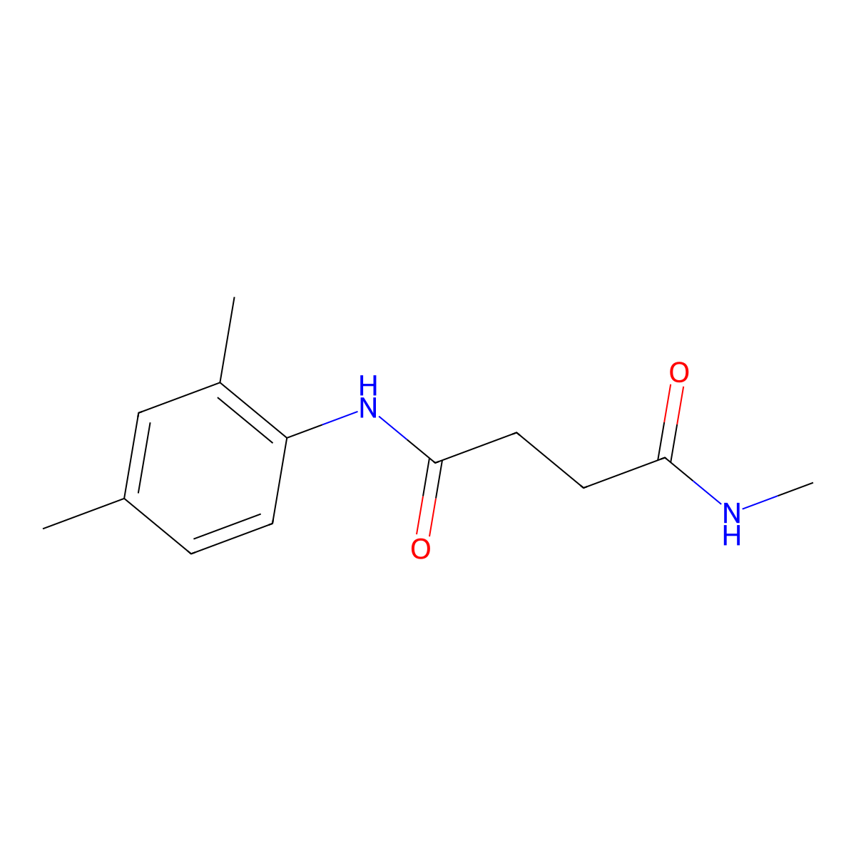 N'-(2,4-dimethylphenyl)-N-methylbutanediamide molecular structure, CAS 5923-91-1