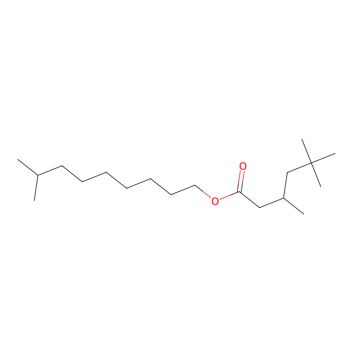 Hexanoic acid, 3,5,5-trimethyl-, isodecyl ester molecular structure, CAS 59231-35-5