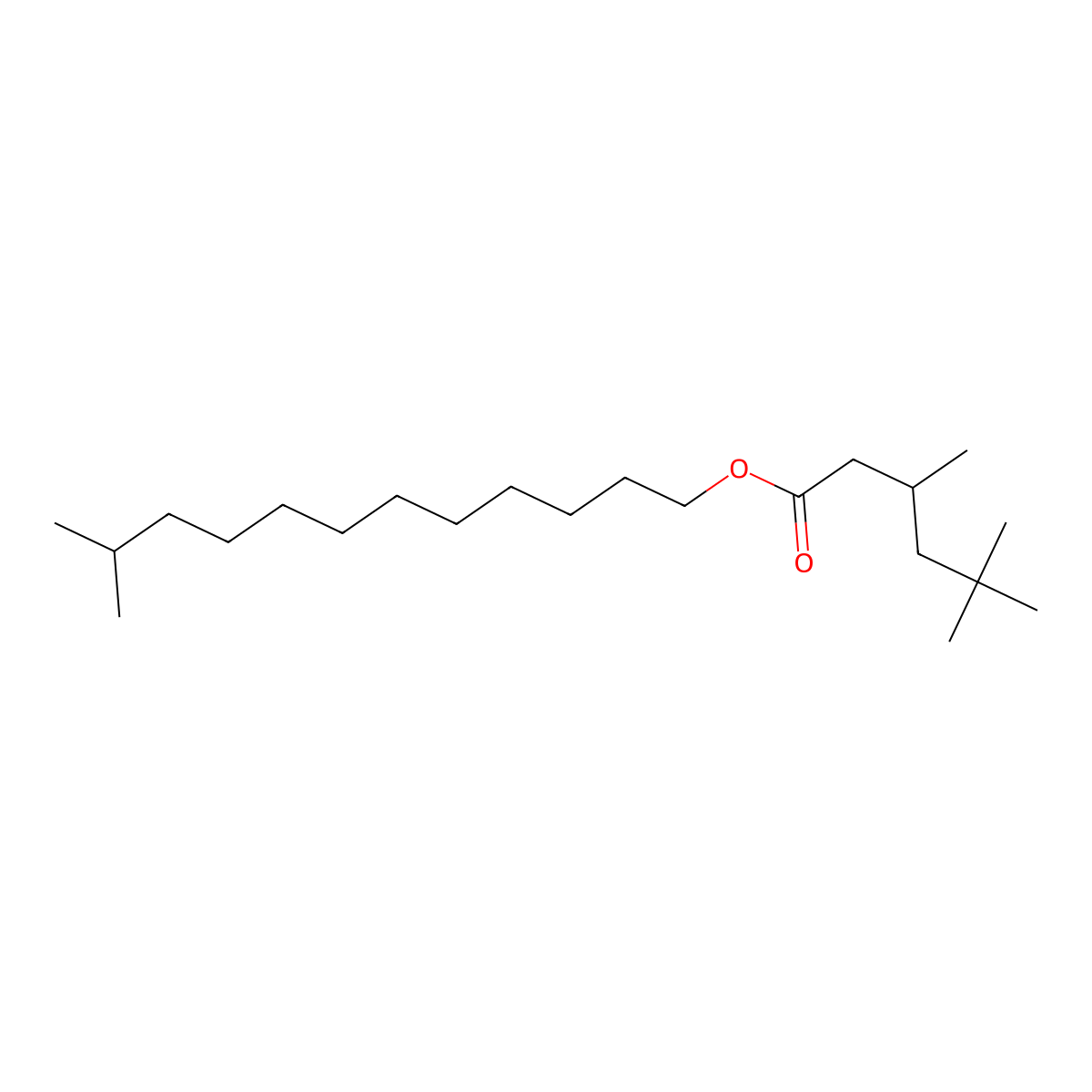 Hexanoic acid, 3,5,5-trimethyl-, isotridecyl ester molecular structure, CAS 59231-37-7