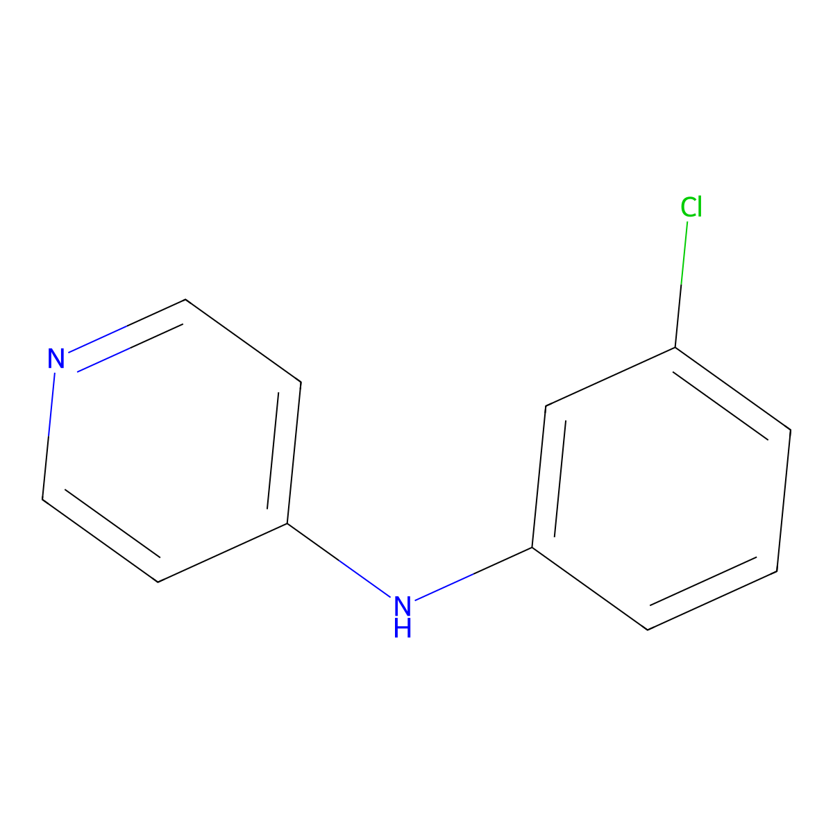 N-(3-chlorophenyl)pyridin-4-amine molecular structure, CAS 59235-78-8