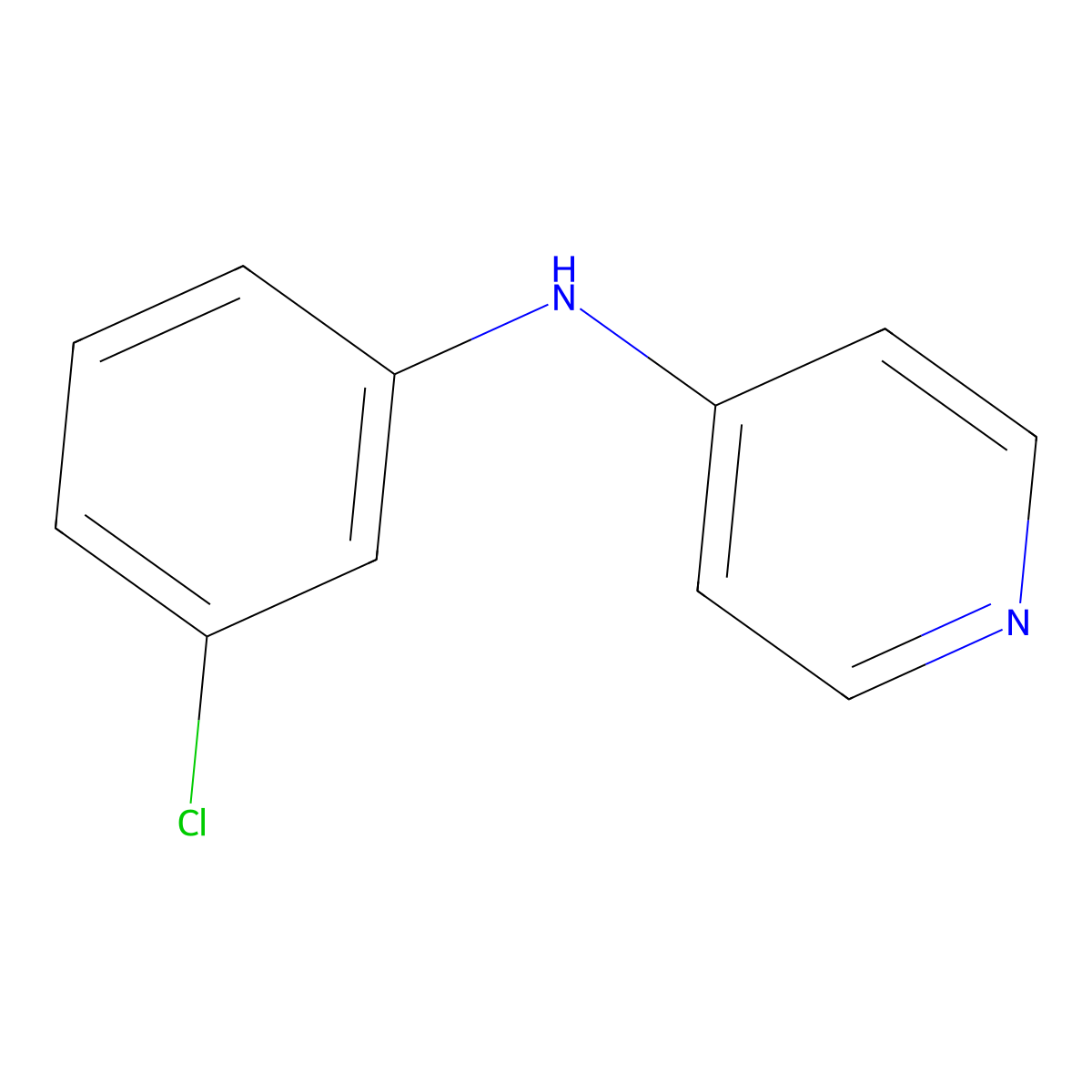 N-(3-chlorophenyl)pyridin-4-amine molecular structure, CAS 59235-78-8