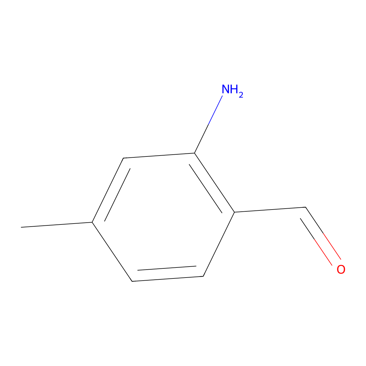 2-Amino-4-methylbenzaldehyde molecular structure, CAS 59236-38-3