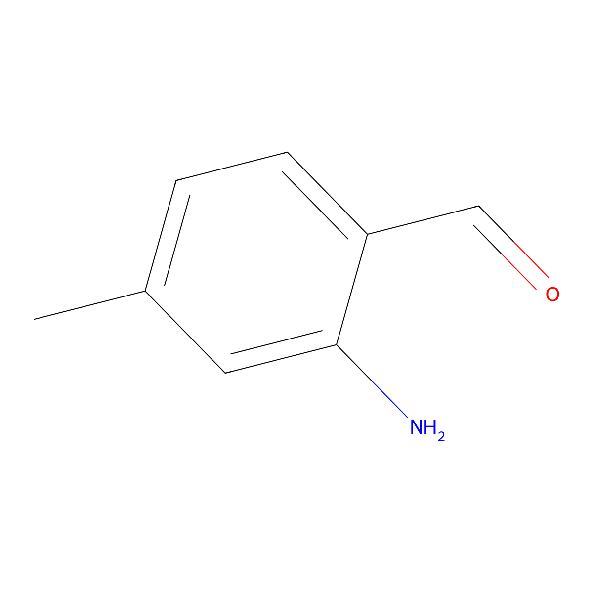 2-Amino-4-methylbenzaldehyde molecular structure, CAS 59236-38-3