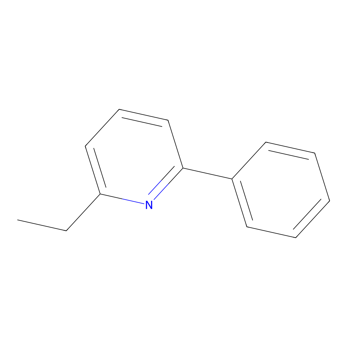 2-Ethyl-6-phenylpyridine molecular structure, CAS 59239-12-2