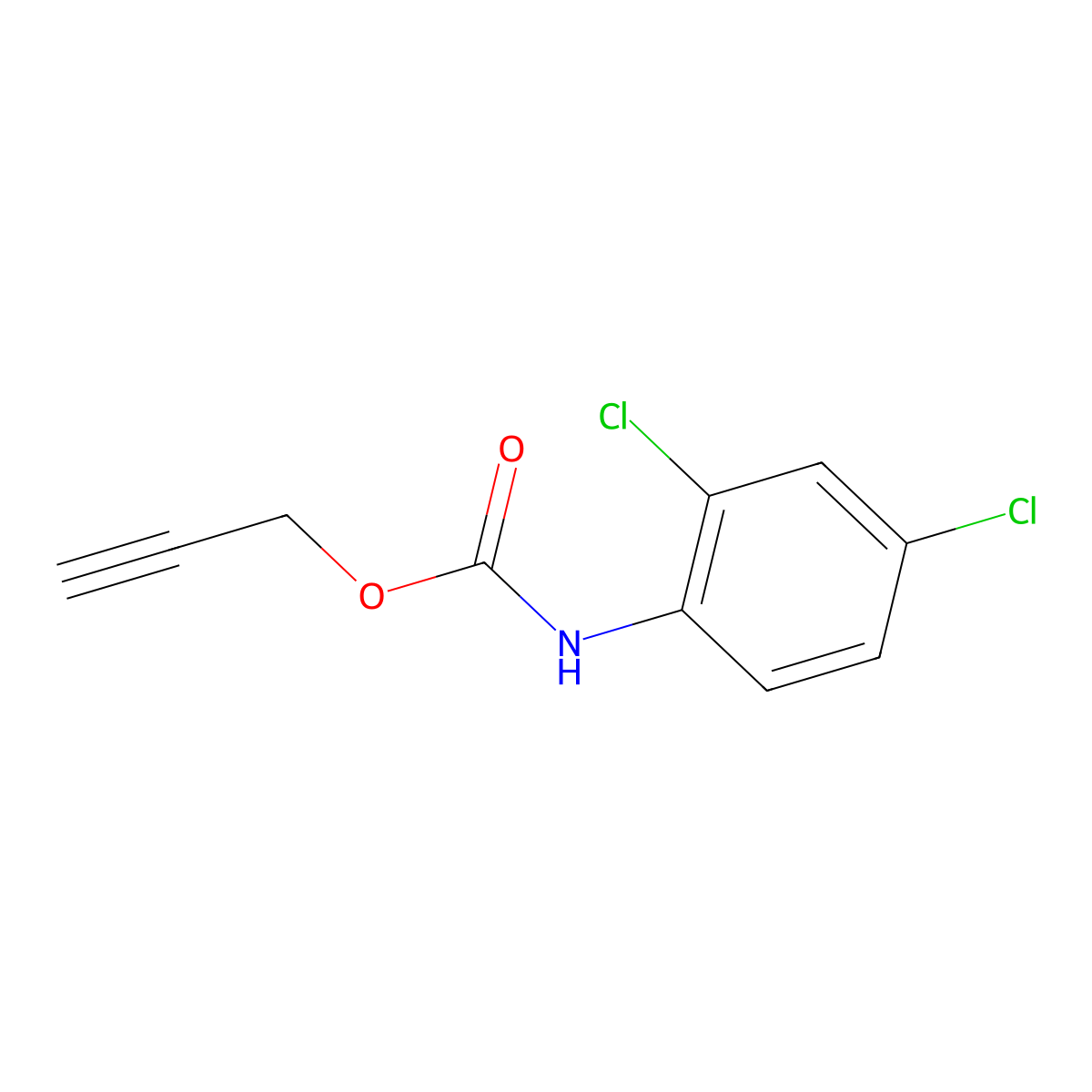 prop-2-ynyl N-(2,4-dichlorophenyl)carbamate molecular structure, CAS 5924-91-4