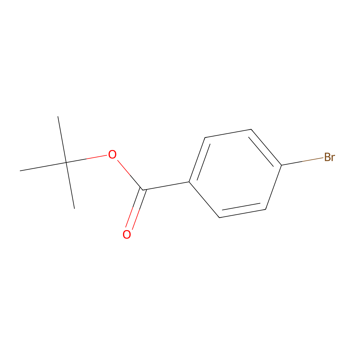 Tert-butyl 4-bromobenzoate molecular structure, CAS 59247-47-1