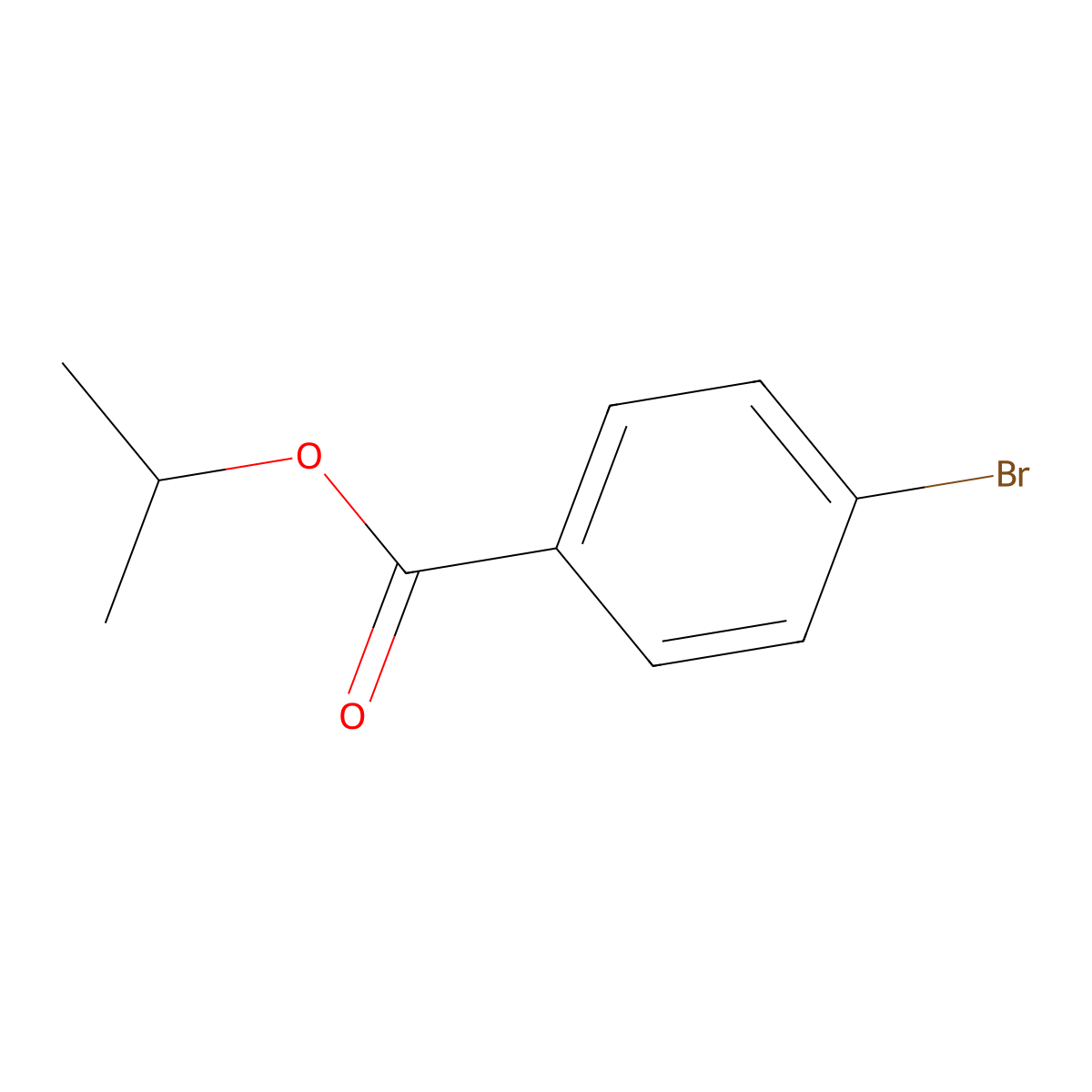 Isopropyl 4-bromobenzoate molecular structure, CAS 59247-48-2