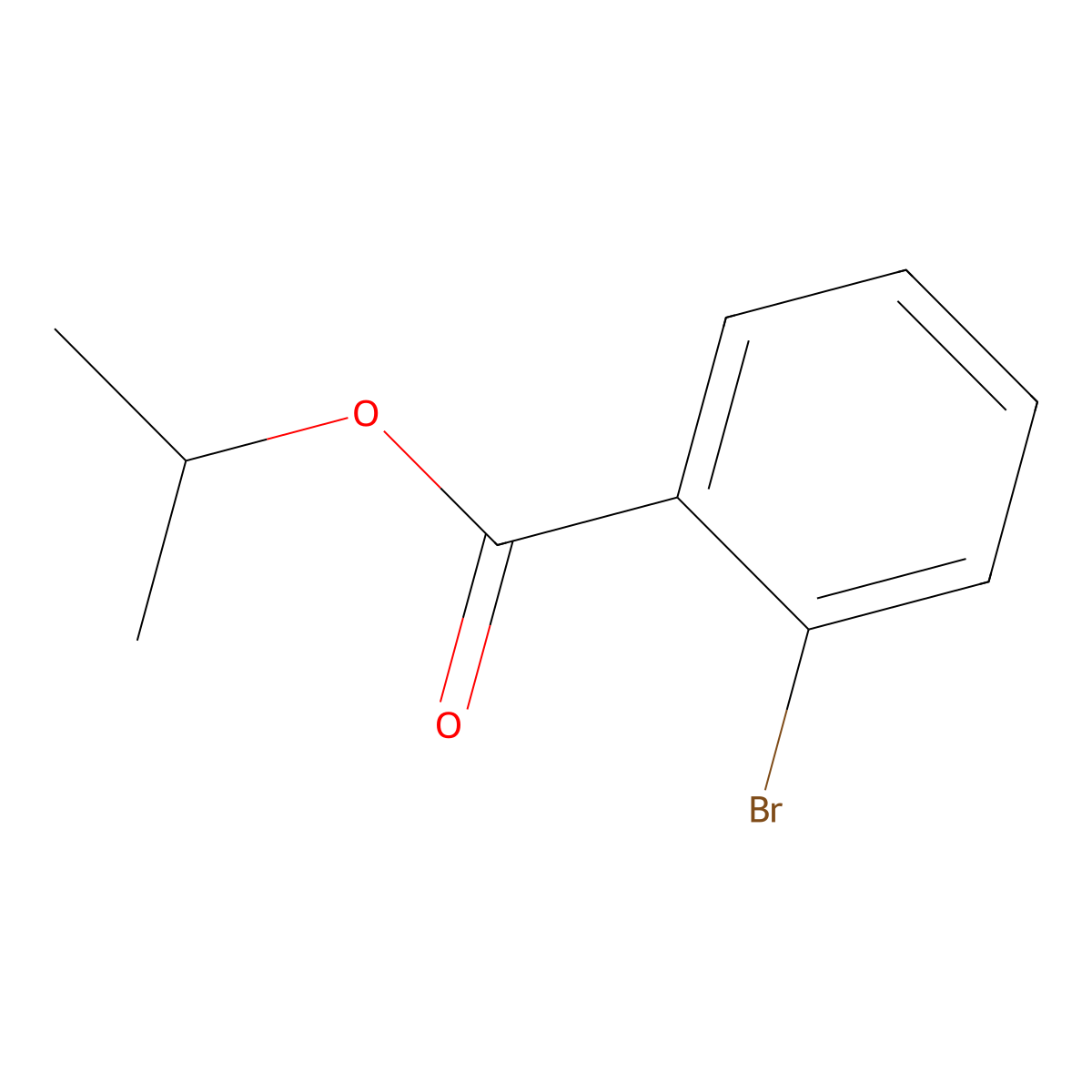 Isopropyl 2-bromobenzoate molecular structure, CAS 59247-52-8