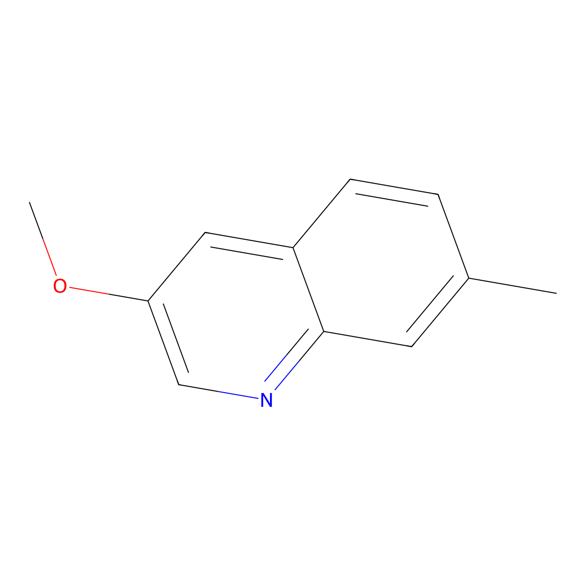 3-Methoxy-7-methylquinoline molecular structure, CAS 592479-08-8
