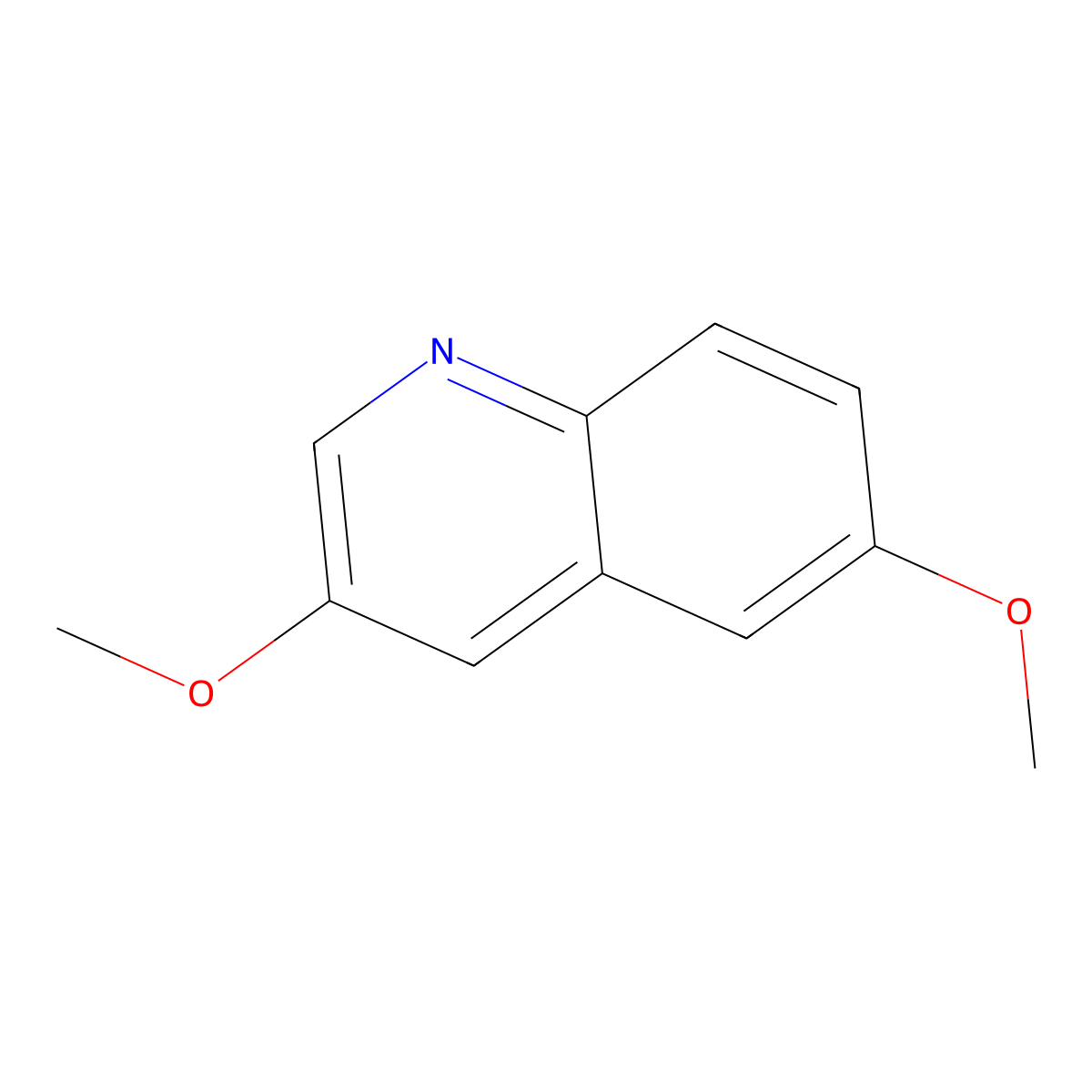 3,6-Dimethoxyquinoline molecular structure, CAS 592479-11-3