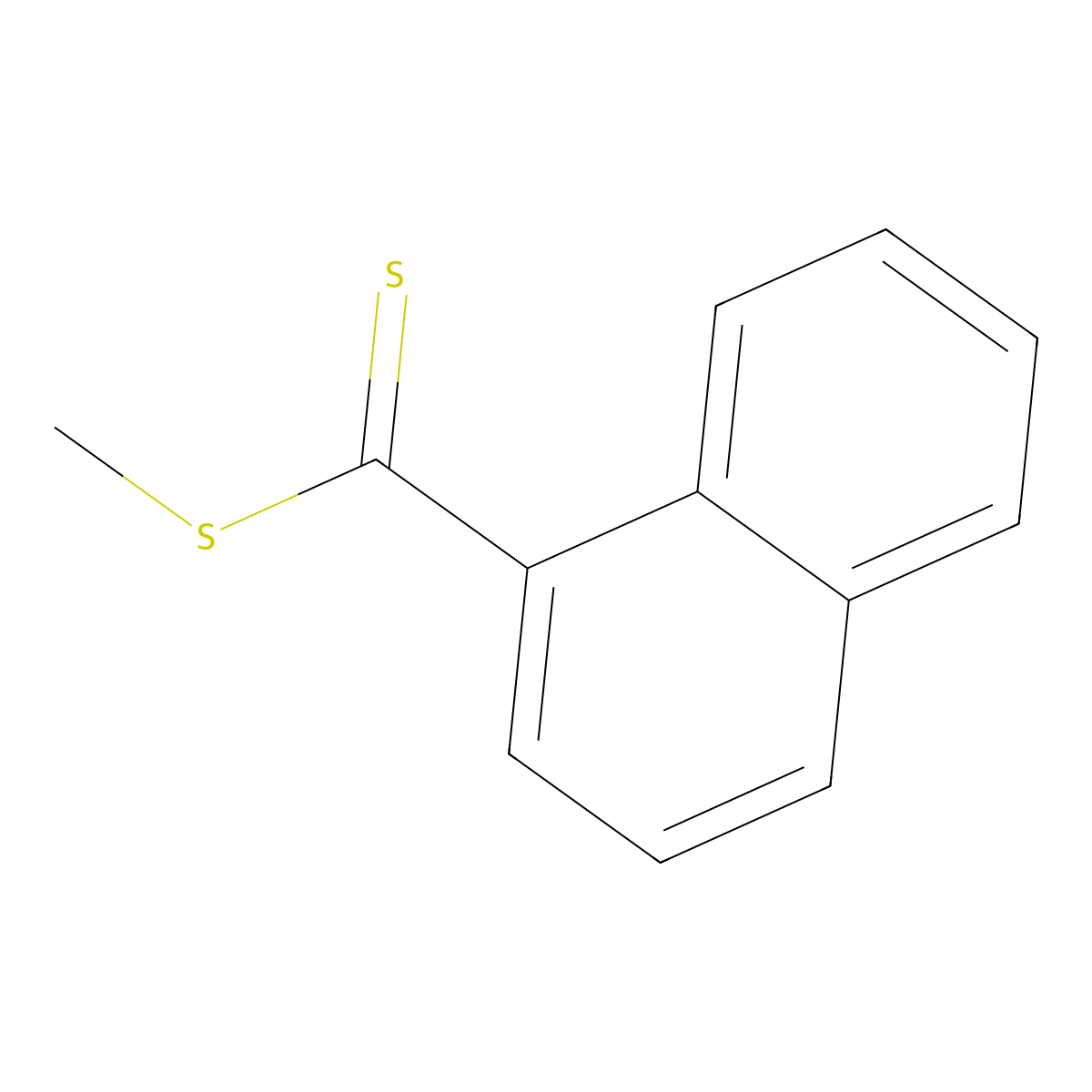 1-Naphthalenecarbodithioic acid, methyl ester molecular structure, CAS 5925-54-2
