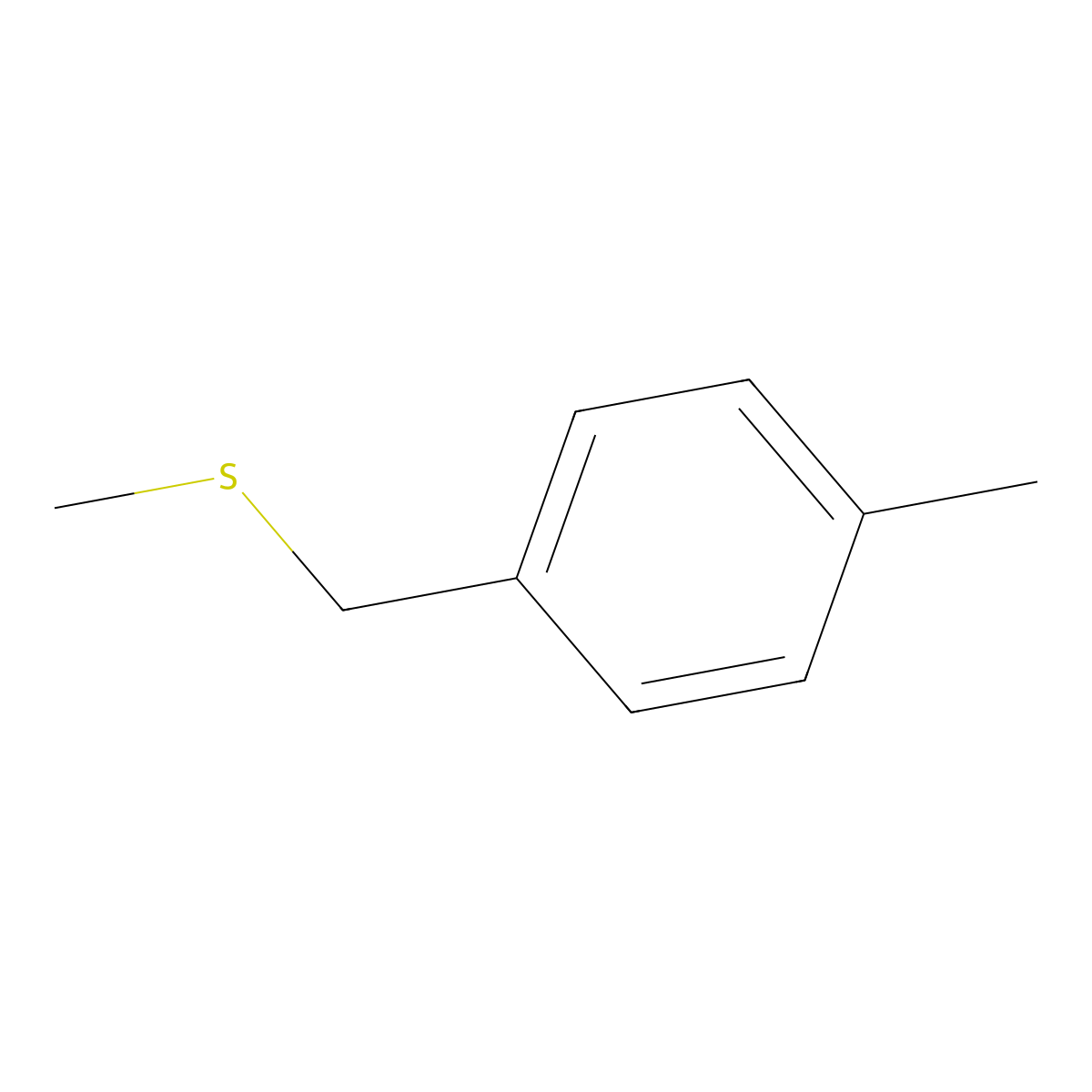 4-Methylbenzyl methyl sulfide molecular structure, CAS 5925-57-5