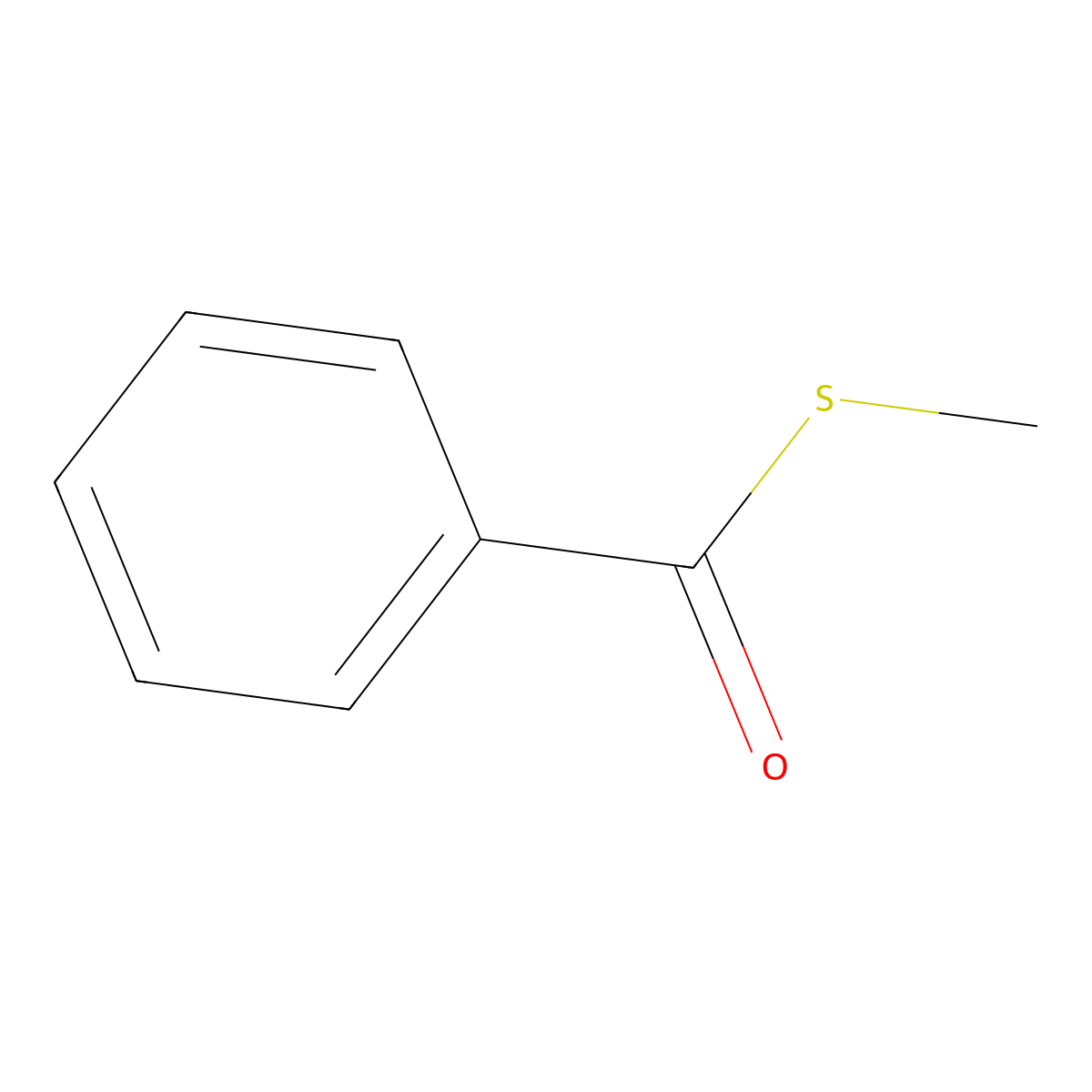 S-methyl thiobenzoate molecular structure, CAS 5925-68-8