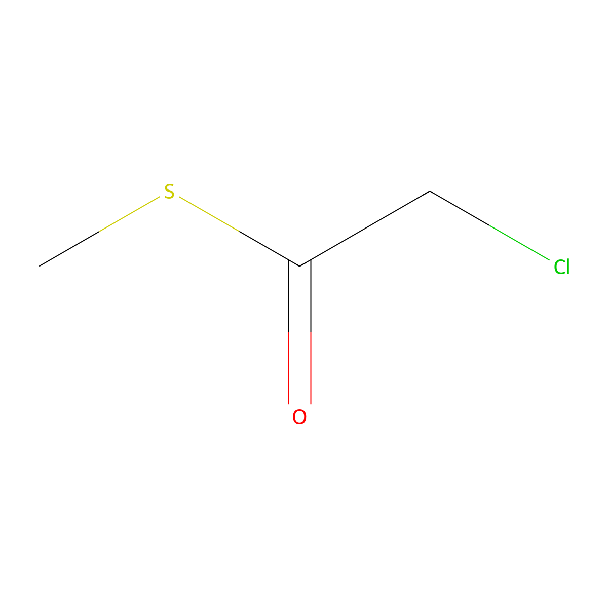 2-Chloro-1-(methylsulfanyl)ethan-1-one molecular structure, CAS 5925-71-3