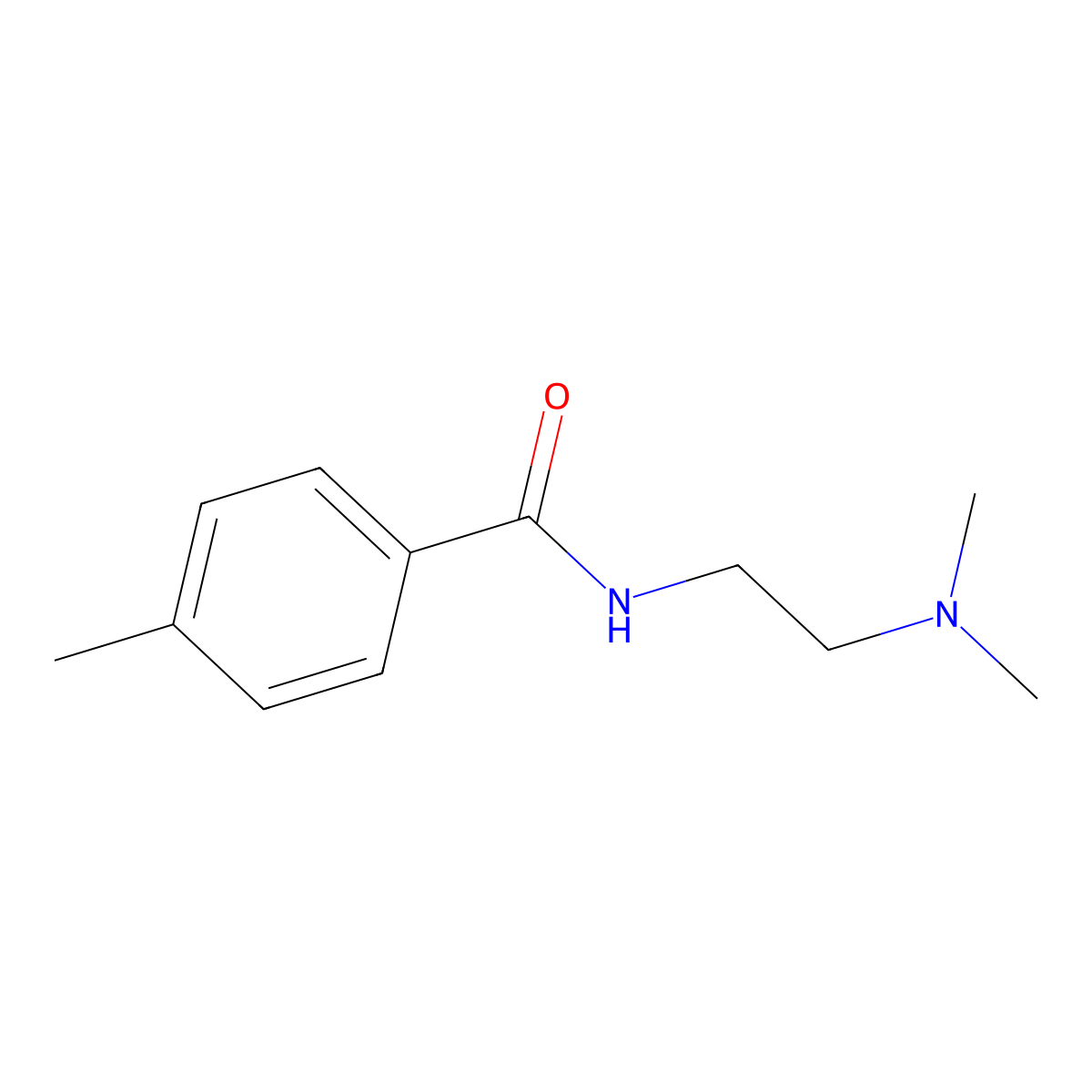 n-[2-(Dimethylamino)ethyl]-4-methylbenzamide molecular structure, CAS 5925-74-6