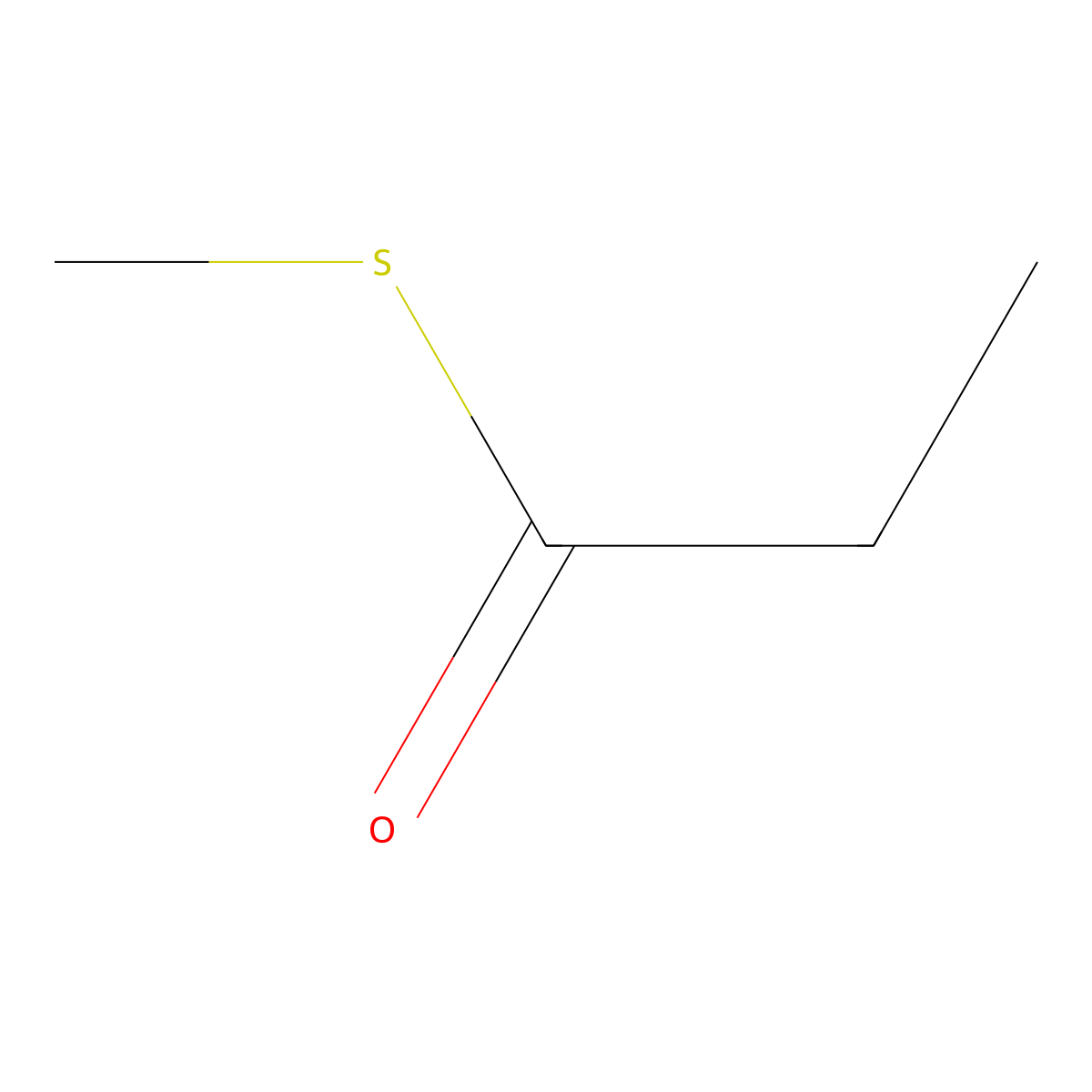 S-Methyl propanethioate molecular structure, CAS 5925-75-7