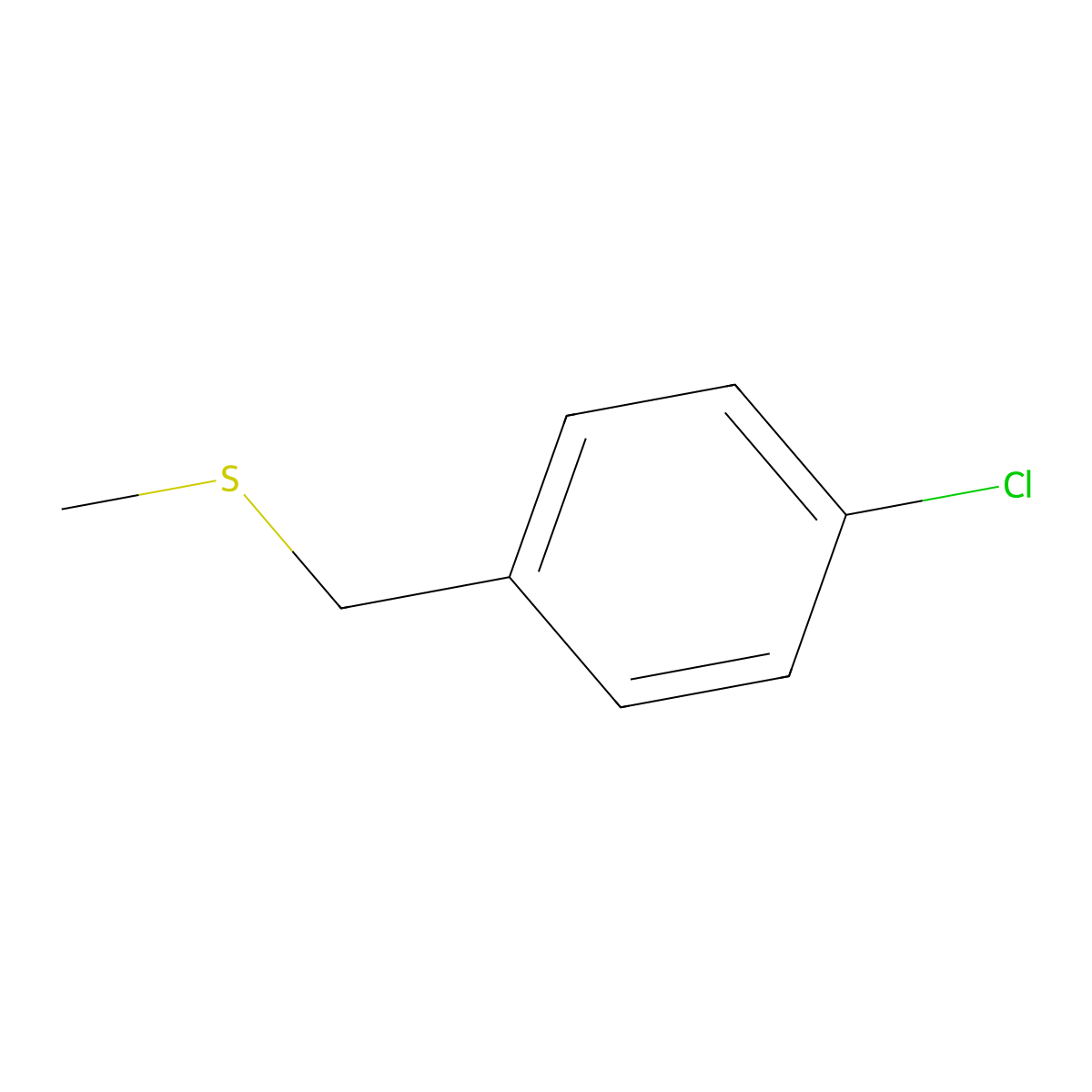 1-Chloro-4-[(methylthio)methyl]benzene molecular structure, CAS 5925-82-6