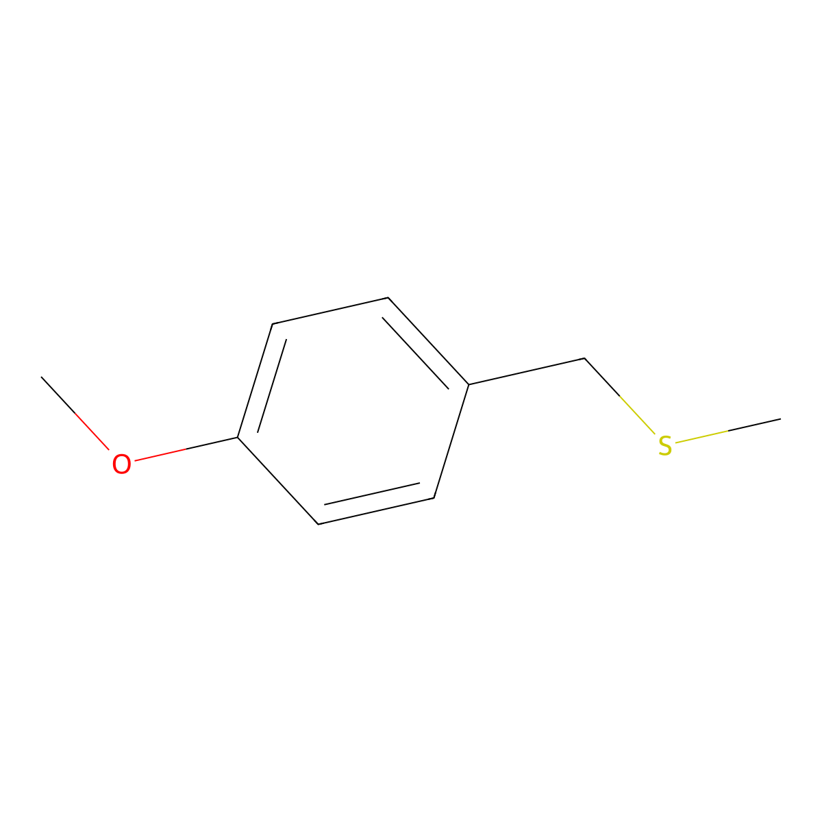 4-(Methylthiomethyl)anisole molecular structure, CAS 5925-86-0