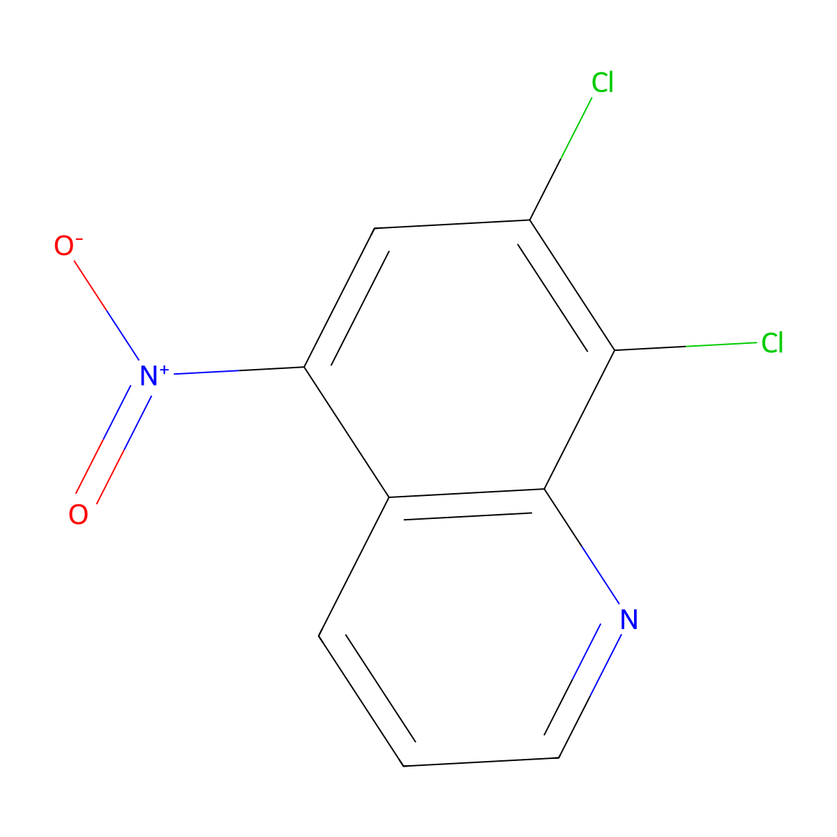 7,8-Dichloro-5-nitroquinoline molecular structure, CAS 59252-75-4