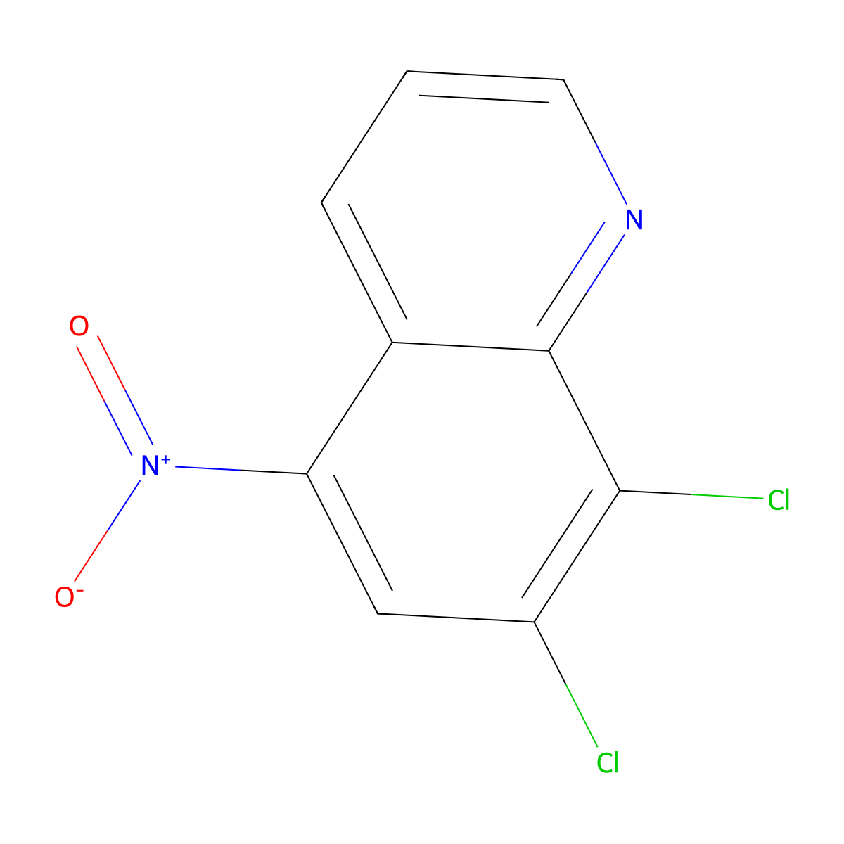 7,8-Dichloro-5-nitroquinoline molecular structure, CAS 59252-75-4