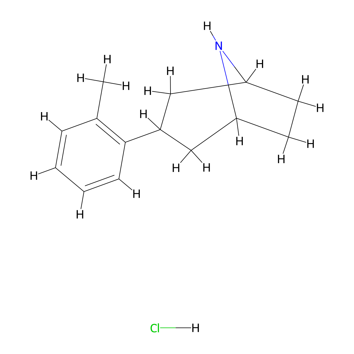 3-(o-Tolyl)-8-azabicyclo[3.2.1]octane hydrochloride molecular structure, CAS 592527-86-1